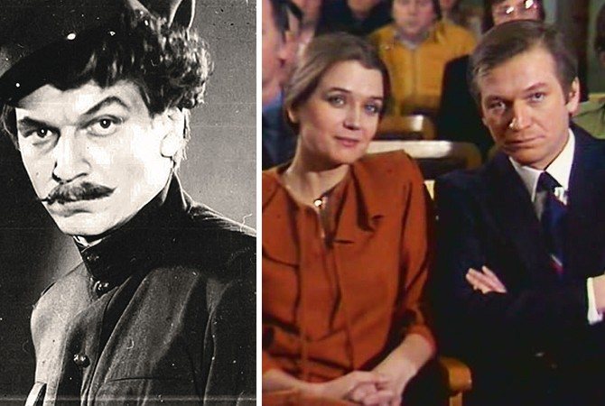'Аристарх Ливанов: слева в спектакле 