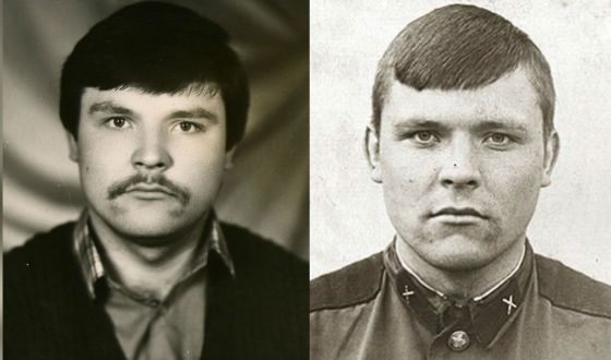 Михаил Круг в молодости и в армии
