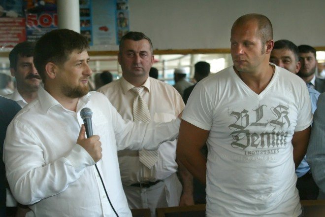 Рамзан Кадыров и Федор Емельяненко