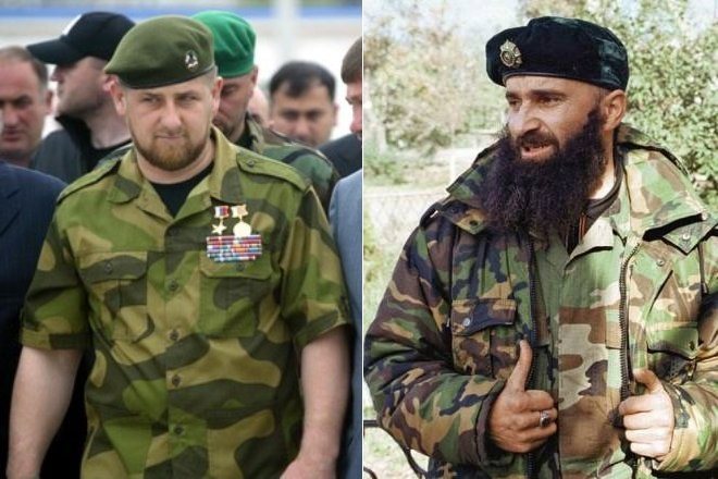 Рамзан Кадыров и Шамиль Басаев