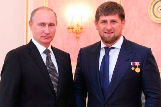 Владимир Путин и Рамзан Кадыров